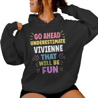 Vivienne Personalized Women's Custom Vivienne Women Hoodie - Thegiftio UK