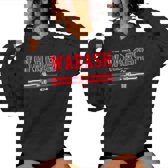 Wabash College Vintage Arch For Women Women Hoodie | Mazezy