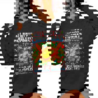 All I Want For Christmas Is Garlic Bread Lover Xmas Women's Hoodie | Mazezy