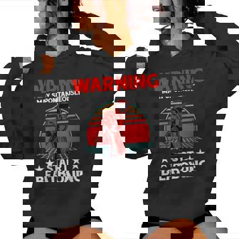 Warning May Spontaneously Start Beatboxing Music Old School Women's Hoodie | Mazezy