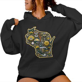 Wisconsin Sports Cool Graphic S 6Xl Women Hoodie - Thegiftio UK
