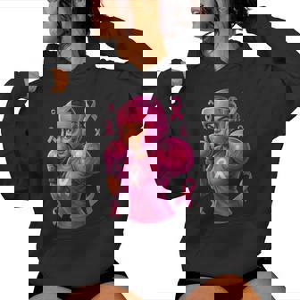 Women African American Fight Breast Cancer Pink Ribbon Women's Hoodie | Mazezy