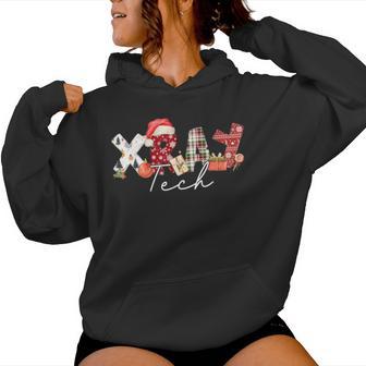 Xray Tech Christmas Bow Rad Tech Radiology Women Women Hoodie - Thegiftio UK