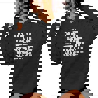 Y'all Crazy Sarcastic Vintage Distressed Style Graphic Women Hoodie | Seseable CA