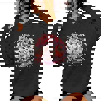 キツネ キツネ 九尾キツネ 桜花 レディースパーカー - Kawaiitshirt