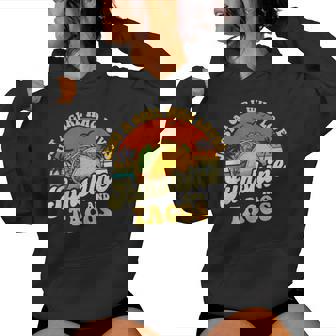 サンシャインとタコスが大好きな女の子-タコス好きメキシコ レディースパーカー - Kawaiitshirt