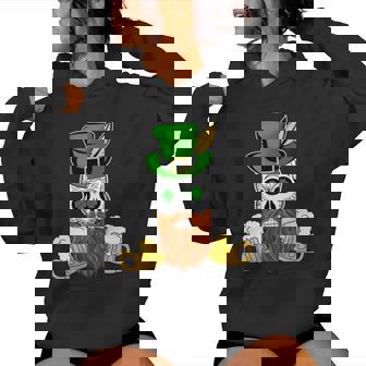 スカル 聖パトリックデー 洋服 ギフト 男性 女性 ビール 長袖tシャツ レディースパーカー - Kawaiitshirt