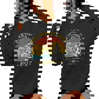 史上最高のビーグルママ ヴィンテージレトロデザイン 子犬犬のお母さん ビーグル犬のオーナーギフトのアイデア Mom レディースパーカー - Kawaiitshirt