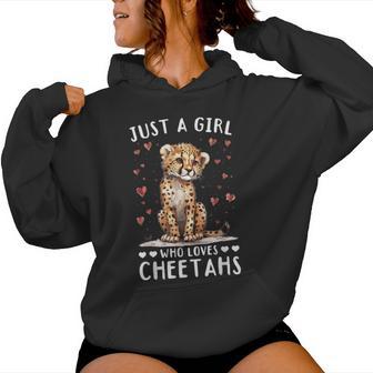 面白いチーターアニマル。チーターが大好きな女の子だけ。 レディースパーカー - Kawaiitshirt