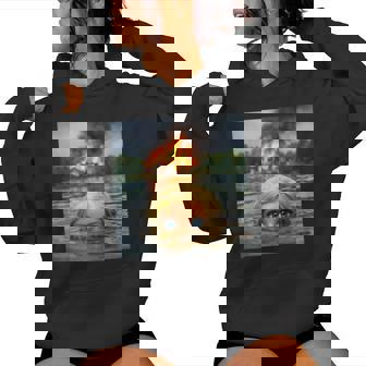 面白い人形の顔の服 ミーム 女性 男性 ヴィンテージ 水泳 レディースパーカー - Kawaiitshirt