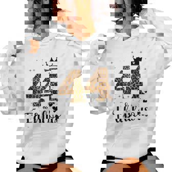 44 And Fabulous Leopardo 44 Cumpleaños 44 Años Regalo Sudadera con capucha para mujer - Regaloses