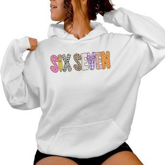 67 For Teachers 67 Meme Teacher Six Seven Women Hoodie - Thegiftio UK