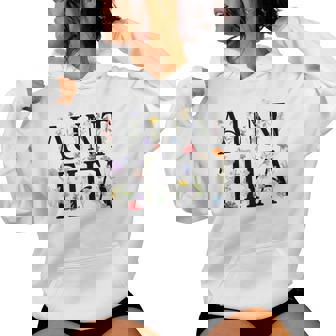 I Am Aunt Tifa Floral Flowers Aunt Tifa Aunt Tifa Women Hoodie | Seseable CA