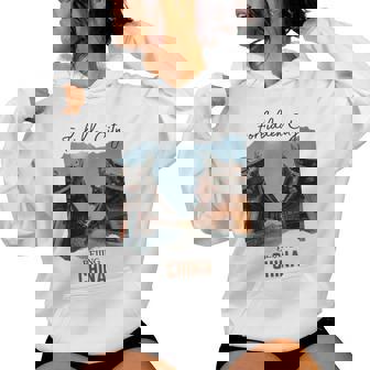 Beijing China Chinese City Historic Souvenirs Men Women Kids Women's Hoodie | Mazezy