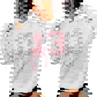 Birthday Girl Pink Coquette Bow 13 Year Old Aesthetic Girly Women Hoodie | Seseable FR