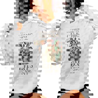 Catholic Girls Saints Joan Of Arc Rose Of Lima Philomena Women Hoodie | Mazezy