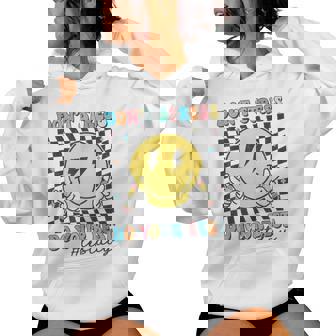 Checkered Don't Stress Do Your Best Test Day Teacher Student Women Hoodie - Monsterry