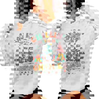 Chillin With My Gnomies Christmas For Women Women Hoodie - Thegiftio