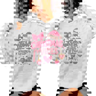 Christmas Vibes Candy Cane Holiday Girls Women Hoodie - Thegiftio