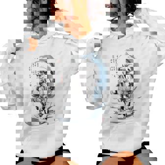 CNY 2026 Year Of Horse Watercolor Art Lunar Lady Zodiac Pony Women's Hoodie - Monsterry