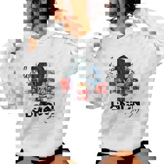 Cool London Vibes I Love London UK London Illustration Women's Hoodie | Mazezy