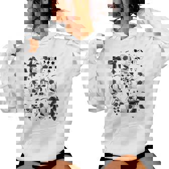 Coquette Soccer Bows Game Day Soccer Mama Mom Cheer Girls Women Hoodie | Seseable UK