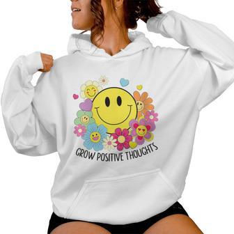 Cultivez Des Pensées Positives Jauneourire Fleurs Enfants Filles Sweat à capuche femme - Cadeauxyz