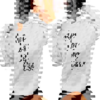 Cute Advent Hope Love Joy Peace Christian Faith Christmas Tri-Blend Women Hoodie | Mazezy