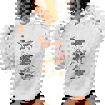 Dachshund Through The Snow Tis The Season Christmas Dog Mom Women Hoodie | Mazezy