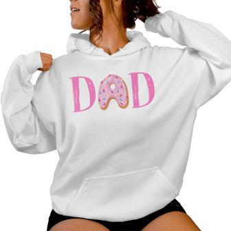 Dad Of Theweet One Birthday Donut Girl 1° Compleanno Felpa con cappuccio da donna - Novitaregali