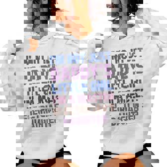 Daddy’s Little Girl Master Electrician Daughter Humor Women's Hoodie | Mazezy