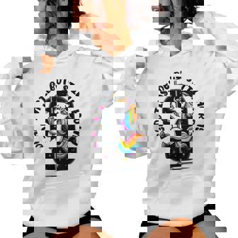 Dead Inside But Still Horny Unicorn Lover Rainbow Women's Hoodie | Mazezy