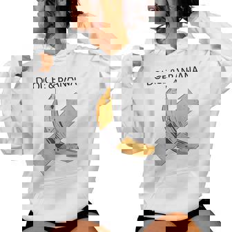 Dolce And Banana Fruta Con Plátano Sudadera con capucha para mujer - Regaloses