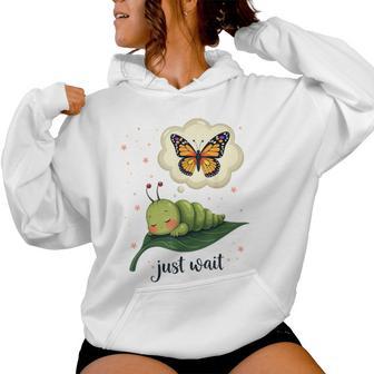 Dream Of The Caterpillar Cute Inspirational Butterfly Women Hoodie | Mazezy