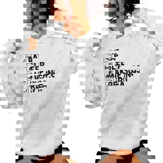 Eat Sleep Make Songs Repeat Music Composer Compose Song Women's Hoodie | Mazezy