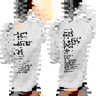 Field Hockey Girl Definition & Sassy Sports Women's Hoodie | Mazezy