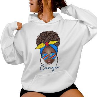 Fille Congolaise Drapeau Congo Sweat à capuche femme - Cadeauxyz