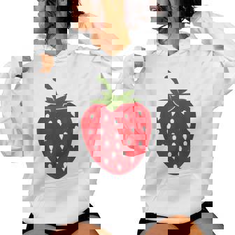 Fraise Fruit Rouge Plante Jardin Jardinier Cadeau Mignon Sweat à capuche femme - Cadeauxyz