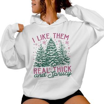 Christmas Tree Real Thick Sprucy Women Women Hoodie - Thegiftio UK