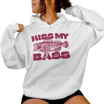 Kiss My-Bass Fishing Lover Bass Fisher Mens Women Hoodie | Mazezy
