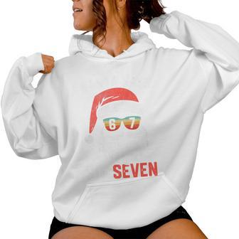 Santa Says Six Seven Christmas 67 Meme Xmas Boys Girls Tri-Blend Women Hoodie - Thegiftio UK