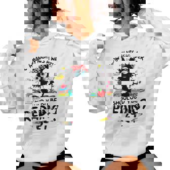 Six Seven 6 7 Meme Teacher Reading 6-7 Teacher Women Hoodie | Seseable FR