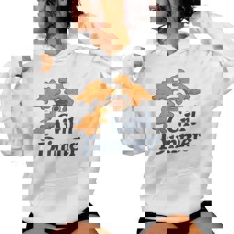 Girl Dinner Dinosaur Chicken Nuggets Girls Dinners Women Hoodie | Mazezy