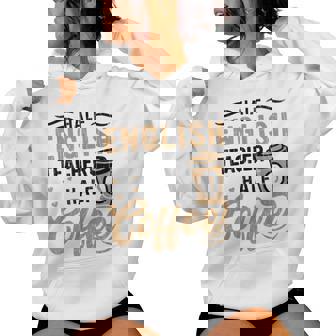 Gráfico Divertido De Enseñanza De Idiomas Para Profesor De Inglés Sudadera con capucha para mujer - Regaloses