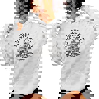 Grizzly Bear Driving 4x4 Mudding Off-Road Trail Adventure Women's Hoodie | Mazezy