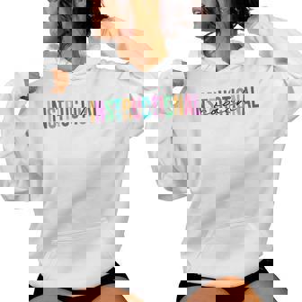 Groovy Instructional Coach Retro Academic Specialist Teacher Women's Hoodie | Mazezy