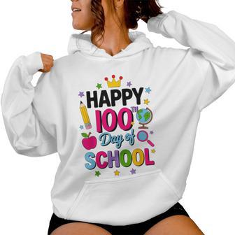 Happy 100Th Day Of School 100 Days Smarter Teacher Boy Girls Women Hoodie - Thegiftio UK
