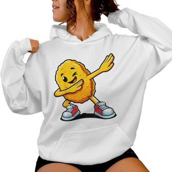 Humorous Chicken Nugget Lover -Child Modern Classic Yellow Cartoon Lover Women Hoodie - Monsterry