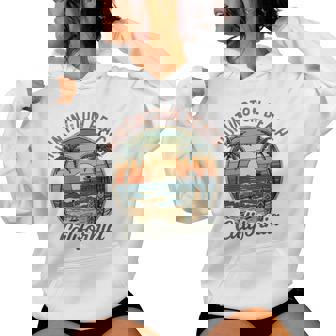 Huntington Beach California Los Angeles Surfer Vintage Women's Hoodie | Mazezy