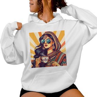 Indian Girl Indian Masala Chai Bollywood Meet Me In India Women Hoodie - Thegiftio UK